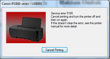 Mengatasi Error 5100 pada Printer Canon